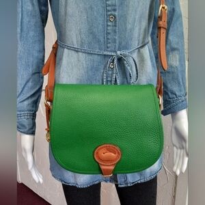 Dooney & Bourke Vintage, 1992, AWL Western Saddle Bag, Medium Size